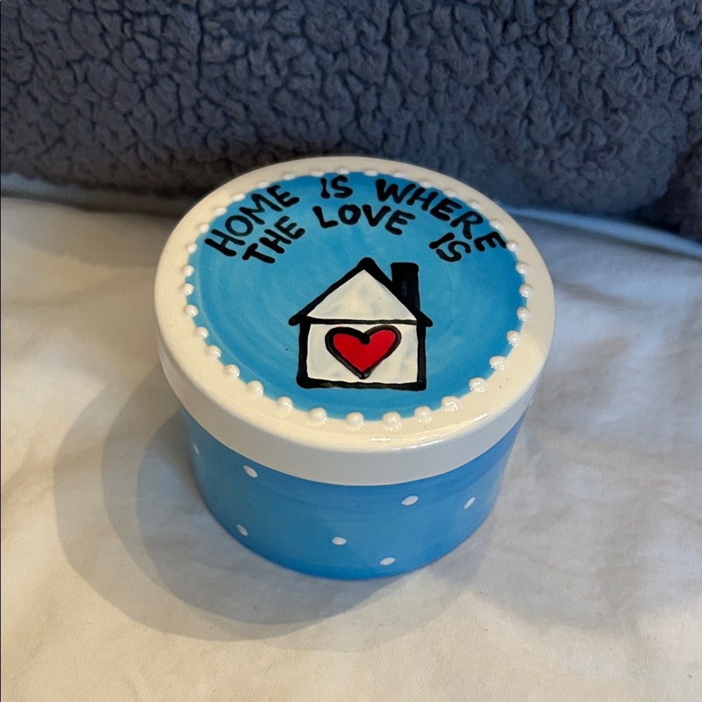 Blue and White Home Party Supplies Box